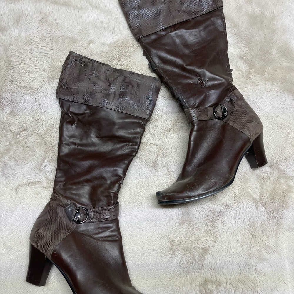 Brown High Heel Boots